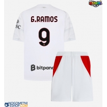 Otroški Nogometni dresi AC Milan Goncalo Ramos #9 Gostujoči 2026-27 Kratek Rokav (+ Kratke hlače)